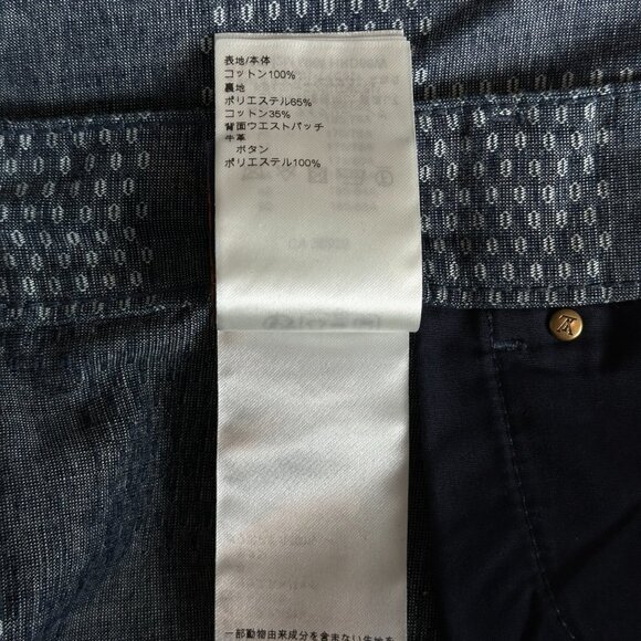 Louis Vuitton Blue Damier Denim Shorts - Picture 7 of 8